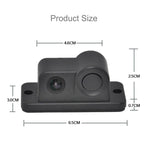 Mini telecamera per retromarcia per retromarcia per auto con angolo di visione di 160 gradi 2 in 1 con parcheggio (nero), 2 in 1