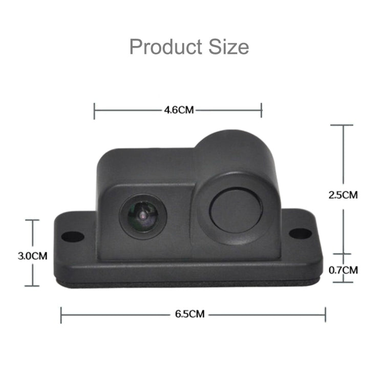 Mini telecamera per retromarcia per retromarcia per auto con angolo di visione di 160 gradi 2 in 1 con parcheggio (nero), 2 in 1
