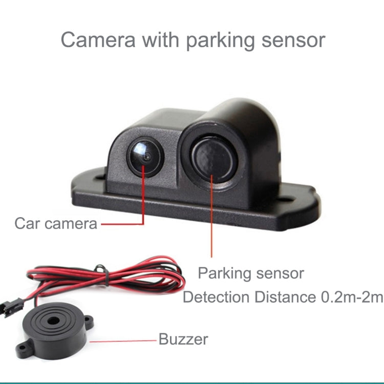 Mini telecamera per retromarcia per retromarcia per auto con angolo di visione di 160 gradi 2 in 1 con parcheggio (nero), 2 in 1
