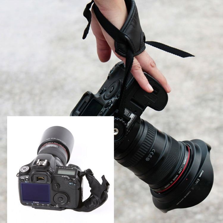Impugnatura per fotocamera in pelle
