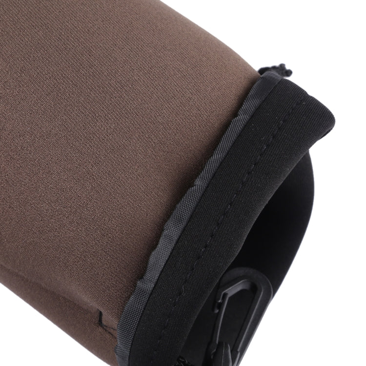 Borsa per il trasporto dell'obiettivo della fotocamera reflex in neoprene con moschettone, dimensioni: 10x18 cm, Size: 10x18cm