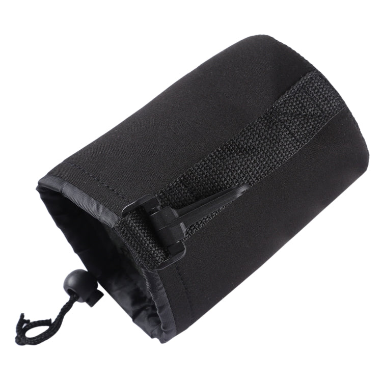 Borsa per il trasporto dell'obiettivo della fotocamera reflex in neoprene con moschettone, dimensioni: 10x14 cm, Size: 10x14cm