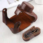 Custodia in pelle PU per fotocamera full body con cinturino per FUJIFILM X10 / X20, For FUJI X10