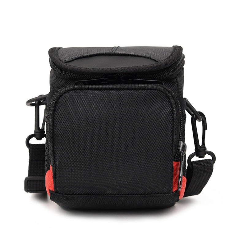 Mini borsa fotografica universale in tessuto digitale con tracolla, dimensioni: 115 x 105 x 155 mm, 11 x 10 x 15cm(Black)