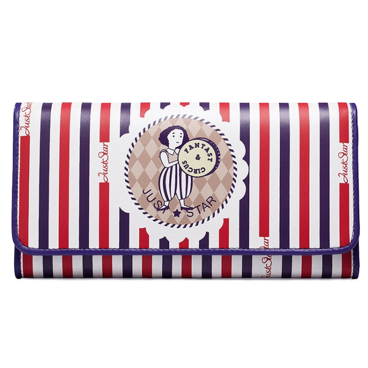 Portafoglio lungo Just Star 3 volte con stampa di motivi onirici, 3-fold Wallet