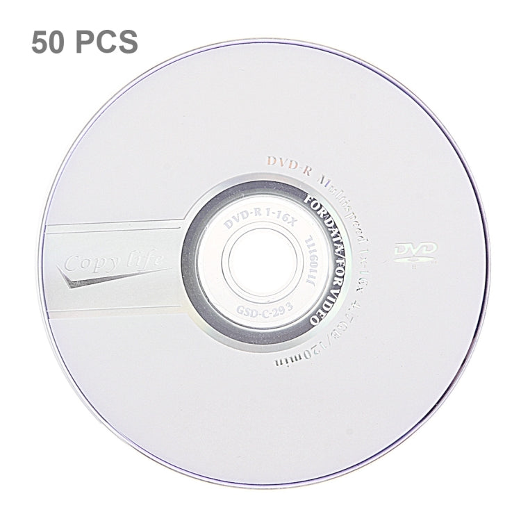 DVD-R vergini da 12 cm, 4,7 GB/120 minuti, confezione da 50, 4.7GB/120mins