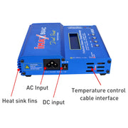 Caricabatterie con bilanciamento della batteria Lipo LCD RC iMAX B6AC da 2,6 pollici (100-240 V/spina UE), B6AC