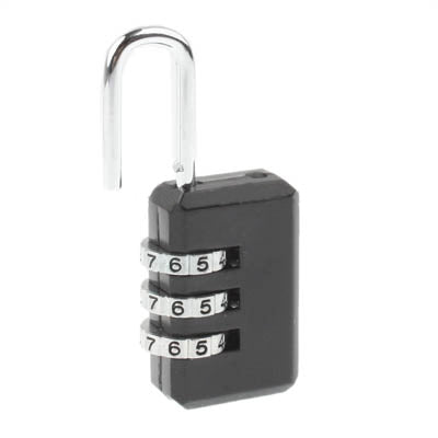 Lucchetto da viaggio di sicurezza con combinazione ripristinabile a 3 cifre, 3 Digit ResettableLock