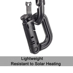 Moschettone portatile in plastica, 4 pezzi in una confezione, il prezzo è per 4 pezzi (grigio chiaro), 4PCS Plastic Carabiner