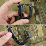 Moschettone portatile in plastica, 4 pezzi in una confezione, il prezzo è per 4 pezzi (grigio chiaro), 4PCS Plastic Carabiner