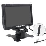Monitor per auto/telecamere di sorveglianza da 7,0 pollici con supporto ad angolo regolabile e telecomando, doppio ingresso video, 7.0 inch, Dual Video Input