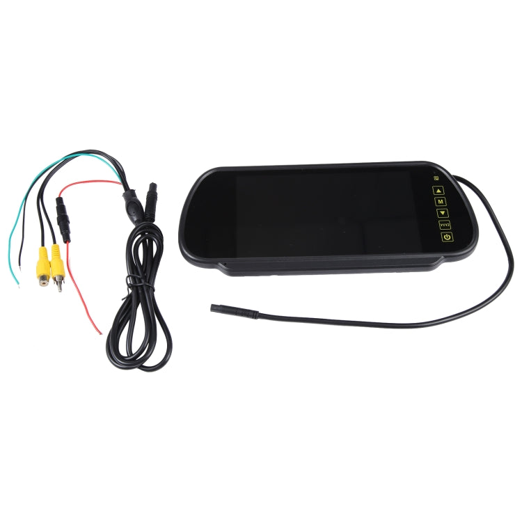 Monitor per auto a colori TFT-LCD con retrovisione da 7 pollici, supporta la funzione di schermo automatico inverso, 7 inch Rear View