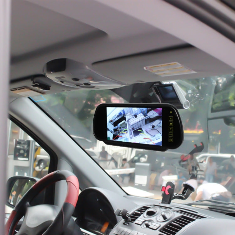 Monitor per auto a colori TFT-LCD con retrovisione da 7 pollici, supporta la funzione di schermo automatico inverso, 7 inch Rear View