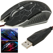 Mouse da gioco magico ottico cablato USB 6D per computer PC portatile, USB 6D
