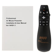 Presentatore wireless 2.4G Puntatore laser Fly Mouse Rii Professional Air Mouse R900 per HTPC / Android TV BOX / PS3 / XBOX360 / Tablet PC (K14 R900), K14 R900