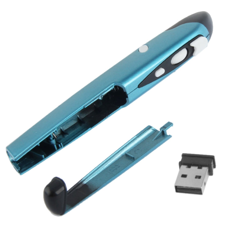 Mouse con penna wireless da 2,4 GHz 500/1000 DPI con mini ricevitore USB, distanza di trasmissione: 10 m, 500 / 1000DPI  Blue, 500 / 1000DPI  Grey