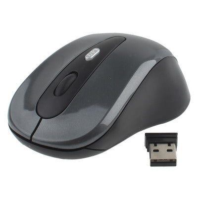 Mouse ottico wireless da 2,4 GHz con ricevitore USB, Plug and Play, distanza di lavoro fino a 10 metri