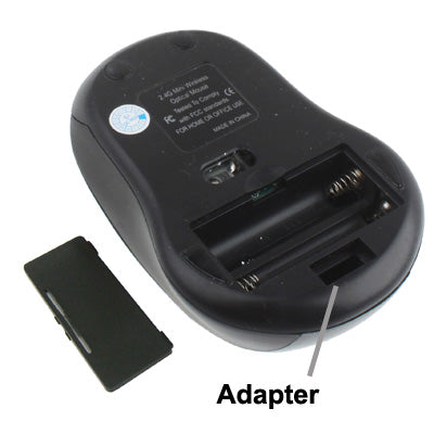 Mouse ottico wireless da 2,4 GHz con ricevitore USB, Plug and Play, distanza di lavoro fino a 10 metri