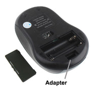 Mouse ottico wireless da 2,4 GHz con ricevitore USB, Plug and Play, distanza di lavoro fino a 10 metri