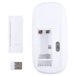 Mouse ottico laser ultrasottile wireless da 2,4 GHz con mini ricevitore USB, Plug and Play