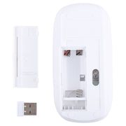 Mouse ottico laser ultrasottile wireless da 2,4 GHz con mini ricevitore USB, Plug and Play