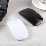 Mouse ottico laser ultrasottile wireless da 2,4 GHz con mini ricevitore USB, Plug and Play