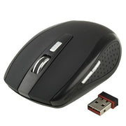 Mouse ottico wireless 6D da 2,4 GHz 800~1600 DPI con mini ricevitore USB, Plug and Play, distanza di lavoro fino a 10 metri