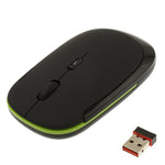 Mouse ultrasottile wireless da 2,4 GHz, Black, Silver