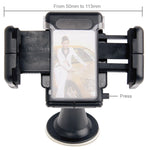 Per iPhone, Galaxy, Sony, Lenovo, HTC, Huawei e altri smartphone di larghezza: 5,1 cm - 10,5 cm, Suction Cup Car Holder