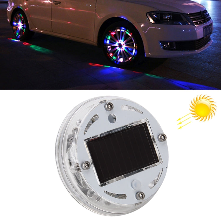 Luci impermeabili per ruote flash colorate a LED per auto solari, 1PC Wheel Light