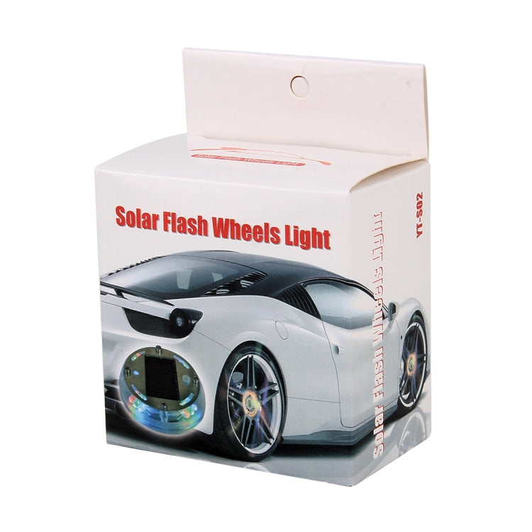 Luci impermeabili per ruote flash colorate a LED per auto solari, 1PC Wheel Light