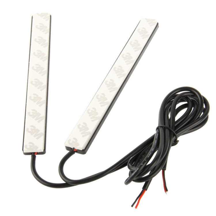 Luce di marcia diurna a LED bianca fai da te da 2 x 6 W/lampada DRL, lunghezza: 17 cm, Length: 17cm(Silver), Length: 17cm(Black)