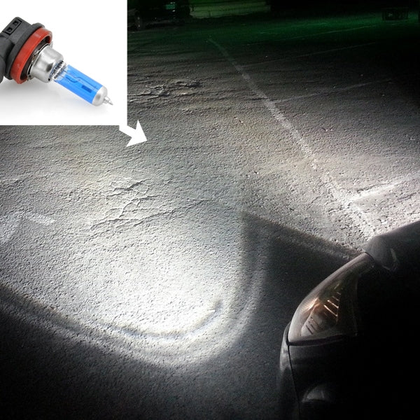 Faro per auto alogeno H11, luce bianca da 2400 lumen, 12V/100W 6000K, H11