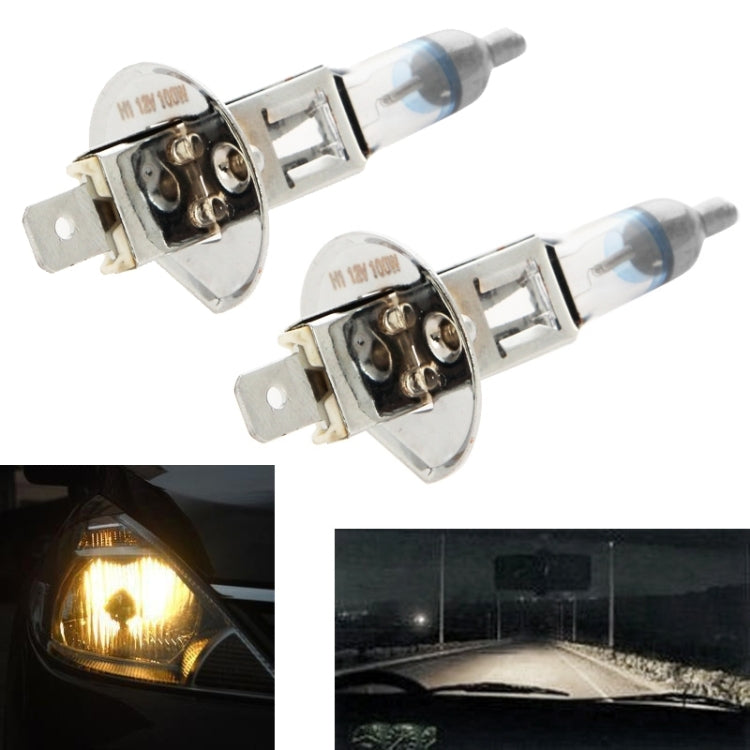2 lampadine per fari allo xeno H1 12V/55W/4300K/1600lm, bianco caldo, H1