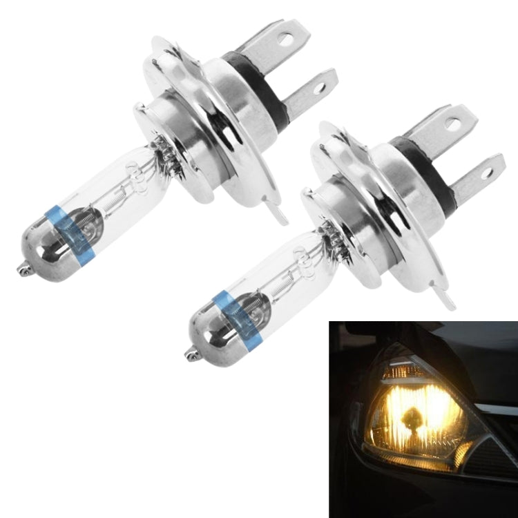 2 lampadine per fari allo xeno H4 12V 60/55W P43T / 4300K / 2100lm, bianco caldo, H4