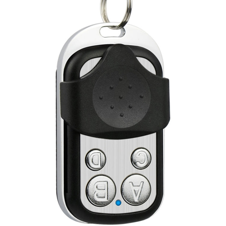 Telecomando wireless 4 tasti 433 MHz metallo nero argento