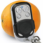 Telecomando wireless 4 tasti 433 MHz metallo nero argento