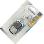Telecomando wireless 4 tasti 433 MHz metallo nero argento
