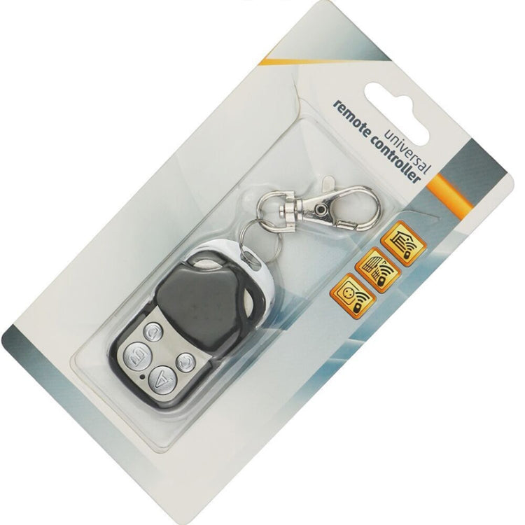 Telecomando wireless 4 tasti 433 MHz metallo nero argento