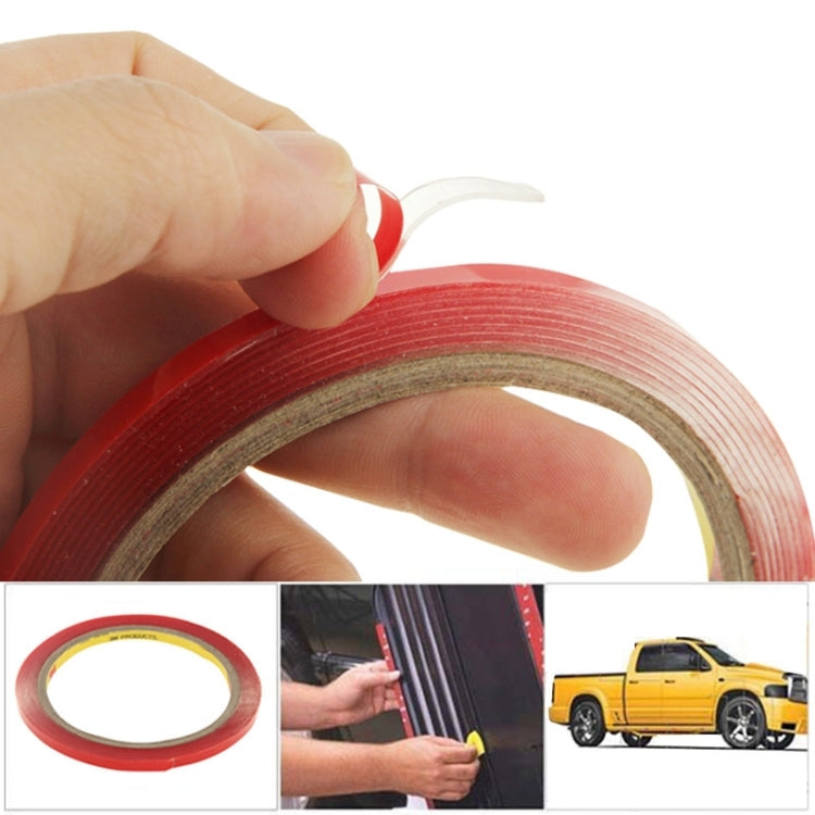 Nastro biadesivo trasparente universale per auto da 10 pezzi, larghezza: 6 mm, 3m×0.6cm