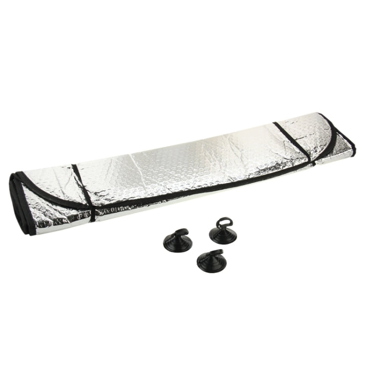 Foglio di protezione solare per parabrezza posteriore pieghevole per auto, 125 x 60cm