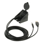 Cavo di prolunga USB 2.0 e 3,5 mm maschio-femmina con montaggio ad incasso per auto, lunghezza: 2 m, USB 2.0 & 3.5mm Male to Female