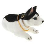 Adorabile cane Husky che annuisce per la decorazione dell'auto, Husky