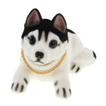 Adorabile cane Husky che annuisce per la decorazione dell'auto, Husky