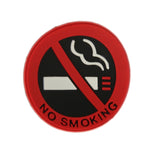 3 adesivi per decorazione auto, cartello vietato fumare, dimensioni: 5x5 cm, No Smoking