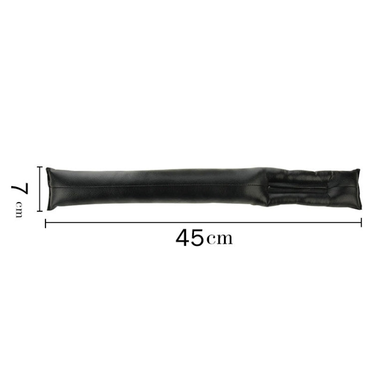 Riempitore per spazi vuoti per seggiolino auto in pelle da 2 pezzi, dimensioni: 45x7x4,5 cm