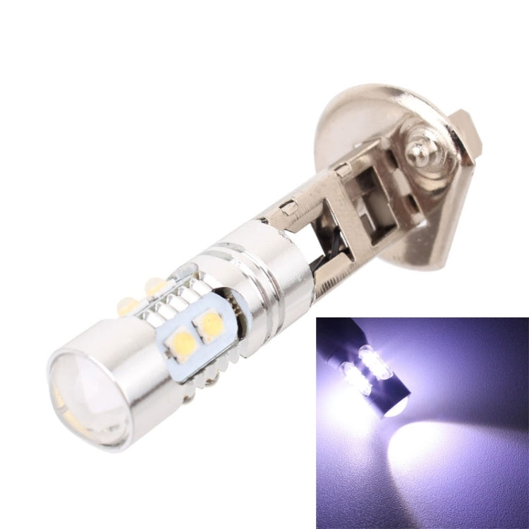Fendinebbia per auto H1 50W 600LM 5500K Luce bianca 10 SMD-2828-LEDs, Corrente costante, DC12-24V, H1
