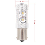 1156/BA15S 50W 750LM 6500K Luce bianca 10-3535-LEDs Luce di backup per auto, Corrente costante, DC12-24V, 1156 50W