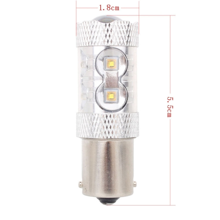 1156/BA15S 50W 750LM 6500K Luce bianca 10-3535-LEDs Luce di backup per auto, Corrente costante, DC12-24V, 1156 50W