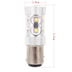 1157/BAY15D 50W 750LM 6500K Luce bianca 10-3535-LEDs Luce freno per auto, Corrente costante, DC12-24V, 1157 50W